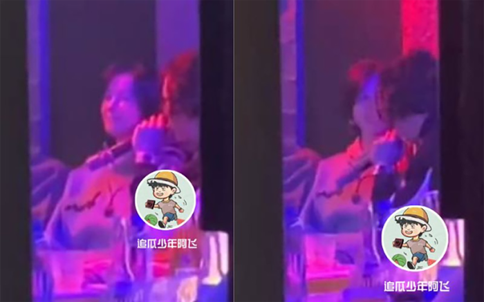 Vương Hạc Đệ và Trần Tiểu Vân bị bắt gặp trong một phòng karaoke mới đây. 