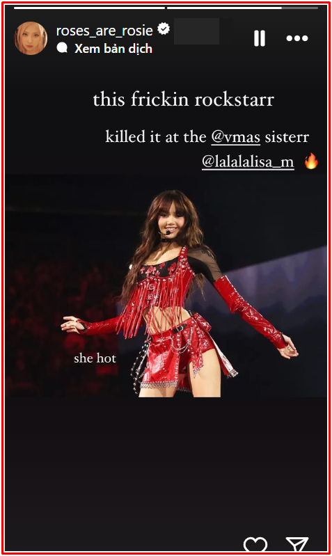 Lisa bị chỉ trích hát nhép tại MTV VMAs 2024, Rosé có động thái gây chú ý Ảnh 6