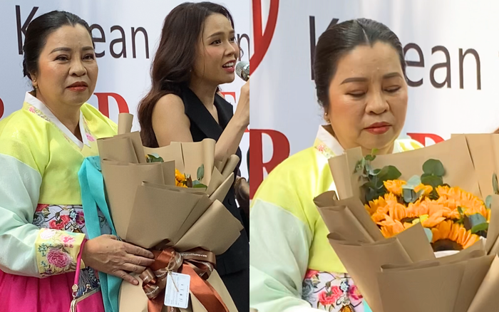 Mẹ nuôi của Sam diện Hanbok nổi bật, chiếm spotlight tại sự kiện mới.