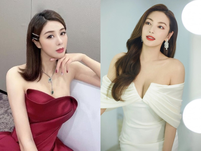 MC Cát Hiểu Thiên (trái) tung bằng chứng tố Trương Vũ Kỳ dan díu với chồng cũ của cô trong khi cả hai chưa xong thủ tục ly hôn. 