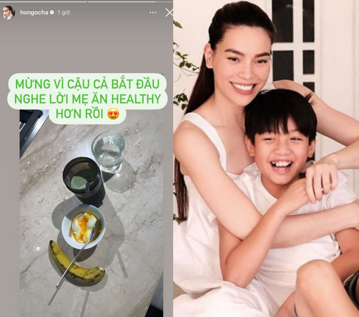 Hồ Ngọc Hà vui mừng vì sự thay đổi của Subeo ở tuổi 14. 