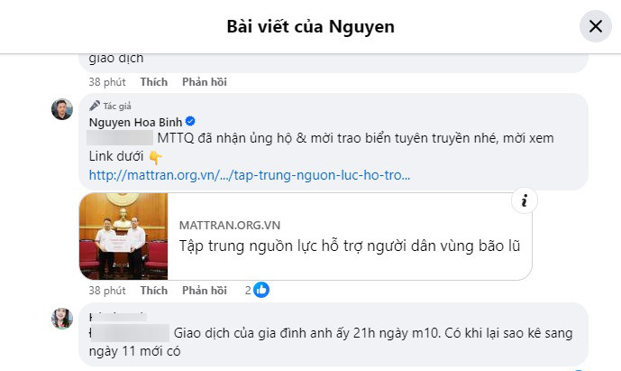 Shark Bình phản hồi khi có người thắc mắc 'check sao kê không ra'.