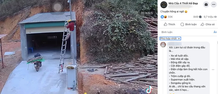 Đoạn clip đã hút hơn 9.7 triệu lượt xem cùng vô số bình luận hài hước của cư dân mạng.