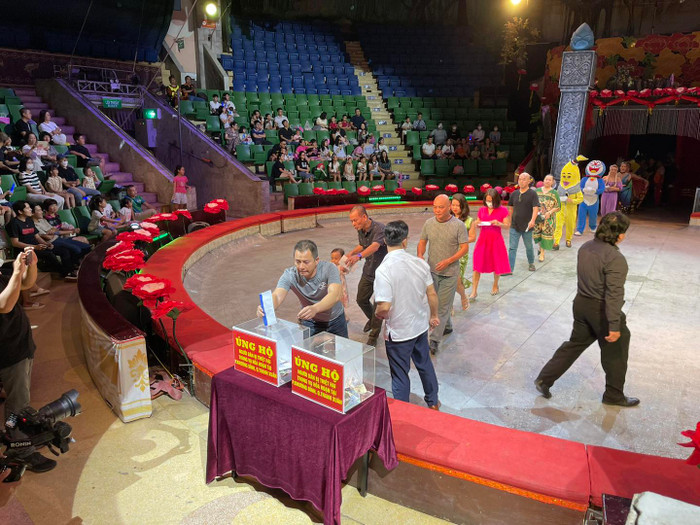 Thông tin tập thể Rạp xiếc Trung ương ủng hộ 10.000 đồng là sai sự thật