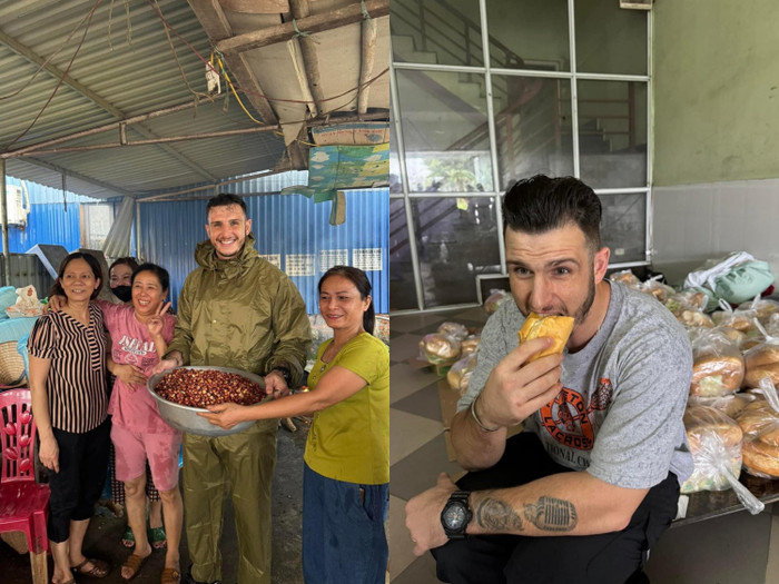 Nathan Keers, người Anh, chia sẻ rằng trước đây, khi còn sống ở quê nhà, anh chưa từng chứng kiến cảnh bão lớn và lũ lụt dữ dội như ở Việt Nam. 