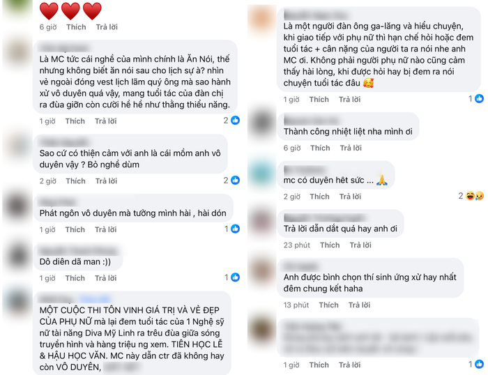 Cư dân mạng bày tỏ sự bức xúc vì phát ngôn của MC Thành Trung.