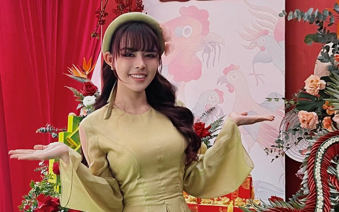 Bạn gái Vũ Văn Thanh khoe vẻ đẹp ngọt ngào trong lễ ăn hỏi Ảnh 2