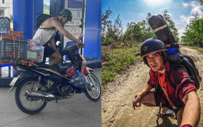 Danh tính anh Tây dép tổ ong cứu trợ vùng lũ 'gây bão' mạng xã hộI Ảnh 2