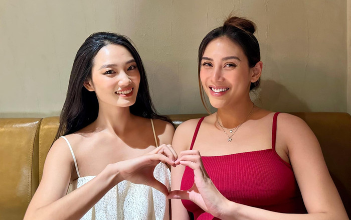 Á hậu Quỳnh Anh thăm hỏi Võ Hoàng Yến sát ngày cô giáo hạ sinh em bé Ảnh 2