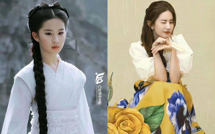 Vốn nổi tiếng với nhan sắc 'thần tiên tỉ tỉ', không bất ngờ khi Lưu Diệc Phi được khen ngợi ở cả tạo hình cổ trang lẫn hiện đại. Nữ diễn viên có loạt tạo hình cổ trang 'tiêu chuẩn' gây sốt trong loạt phim như Thần Điêu Đại Hiệp, Thiên Long Bát Bộ... Khi đóng phim hiện đại, nữ diễn viên lại có khí chất quyến rũ nhưng không kém phần nữ tính, cuốn hút.