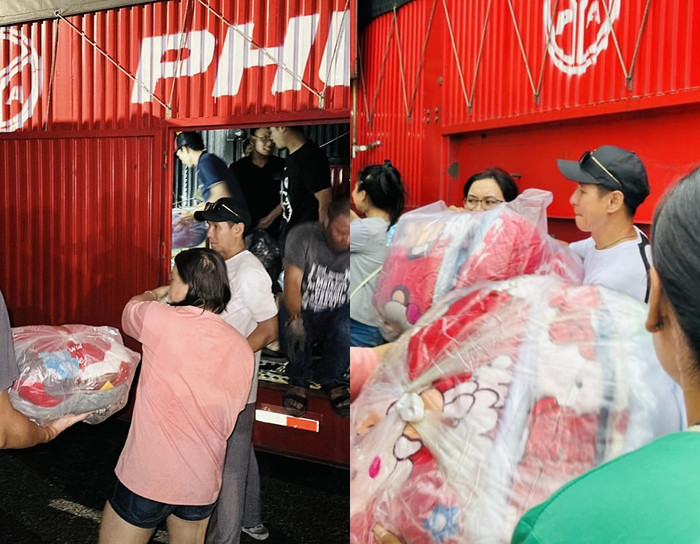 Lý Hải kêu gọi quyên góp nhu yếu phẩm, nhận được 200 tấn hàng cứu trợ và nhanh chóng chuyển ra miền Bắc. 