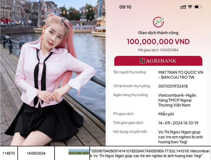 Ngân 98 bị cư dân mạng 'check var' sao kê.&nbsp;