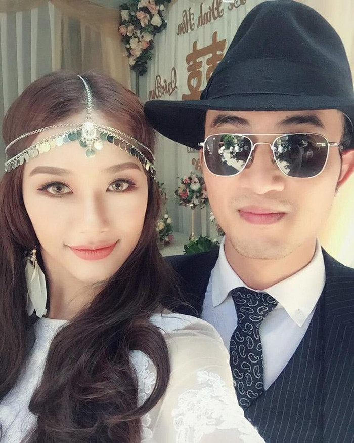 Nhan sắc xinh đẹp của Thu Thảo, vợ Doãn Quốc Đam trong ngày cưới được tổ chức vào năm 2017. 