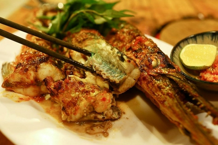 Cá xương xanh nướng muối ớt thơm ngon