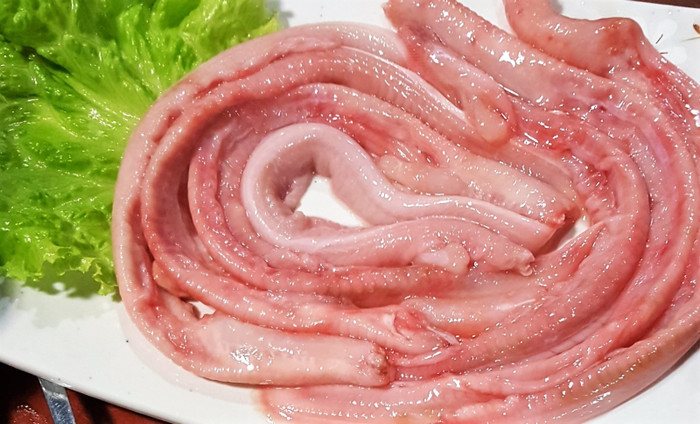 Thịt cá mút đá sau khi được sơ chế có mức giá từ 200.000 - 300.000 đồng.