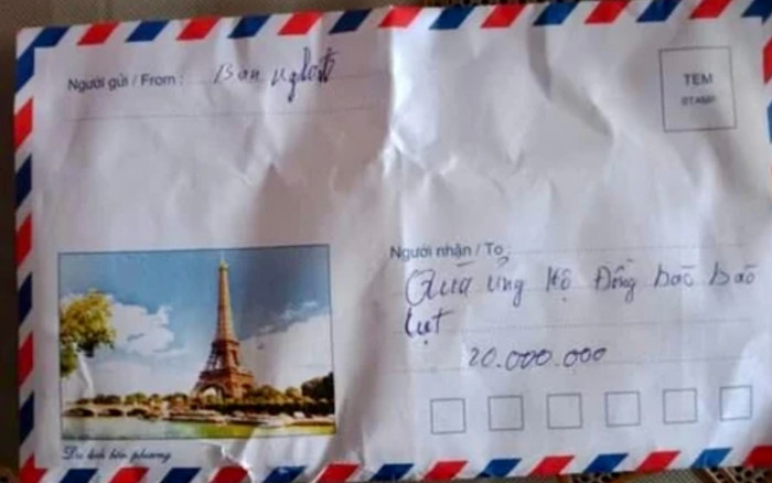 Nhặt được phong bì chứa dòng chữ ủng hộ bão lụt 20 triệu, kết quả bên trong gây ngỡ ngàng Ảnh 2