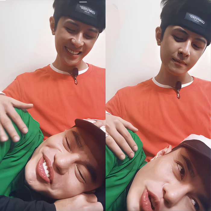 Khoảnh khắc hài hước của Lê Dương Bảo Lâm và chồng Puka.