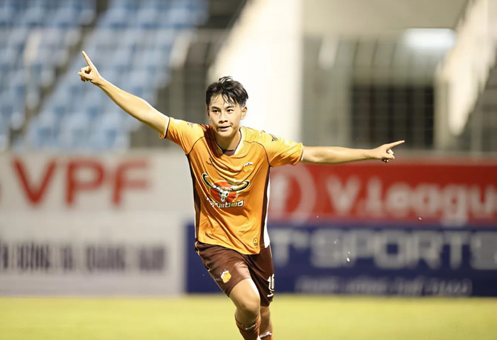 Theo thông tin của Saostar, tiền đạo 16 tuổi của CLB HAGL - Trần Gia Bảo không thể đi Nhật Bản cùng U17 Việt Nam. Ảnh: VPF