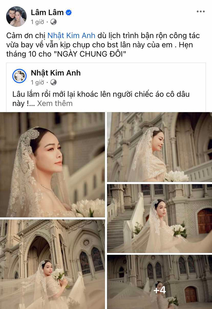 Nhật Kim Anh khoe trọn bộ ảnh cưới, chuẩn bị cho ngày chung đôi tổ chức vào tháng 10 tới Ảnh 3