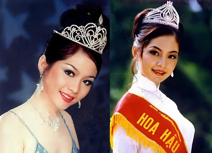 Nguyễn Thiên Nga là trường hợp đầu tiên đăng quang hai cuộc thi hoa hậu cấp quốc gia.