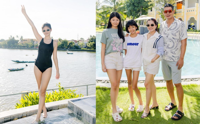 Con gái lớn của Bình Minh mới 15 tuổi đã sở hữu chiều cao ấn tượng, vóc dáng đẹp chuẩn hoa hậu Ảnh 2