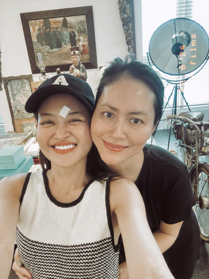 Thùy Anh được nhiều đồng nghiệp quan tâm, hỏi thăm sau khi gặp sự cố.