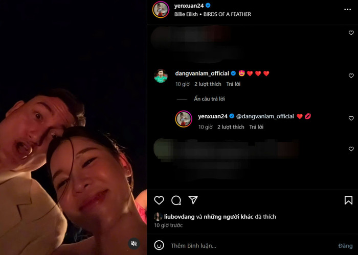 Thủ môn Đặng Văn Lâm phản hồi bài viết mừng sinh nhật của vợ chỉ sau ít phút đăng tải.