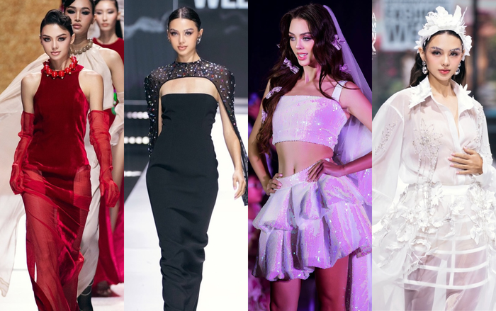 Vợ Bùi Tiến Dũng xuất hiện dày đặc ở các sàn diễn thời trang Việt. 