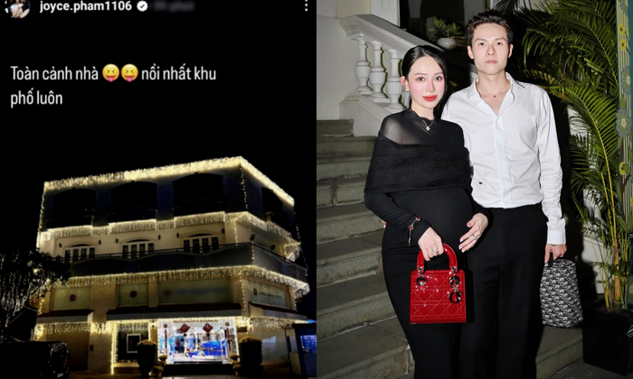 Toàn cảnh biệt thực hoành tráng, nơi gia đình con gái Minh Nhựa đang sinh sống.