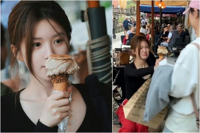 Triệu Lộ Tư không thể ăn một chiếc kem vì muốn giữ dáng. 