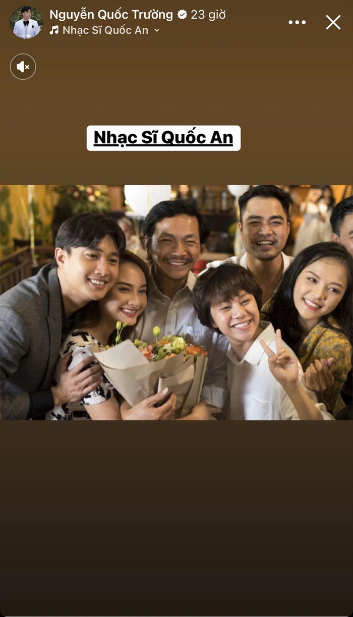 Quốc Trường đăng ảnh cùng bà xã màn ảnh Bảo Thanh