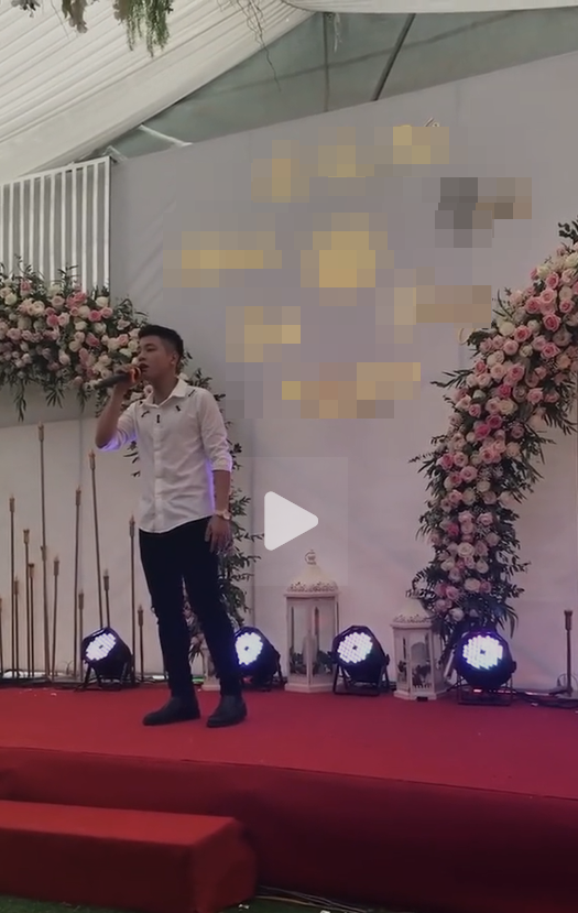 Xuất hiện clip chàng trai hát đám cưới, hóa ra là ca sĩ sở hữu hit trăm triệu view của Vpop Ảnh 1