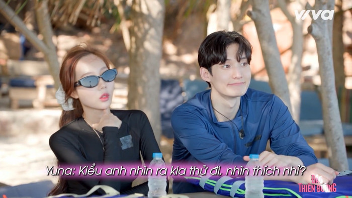 Yuna Vũ và Sung Ieon sau buổi hẹn hò riêng. Cô nàng cho biết bản thân không còn ấn tượng với anh chàng đến từ Hàn Quốc sau khi trò chuyện.