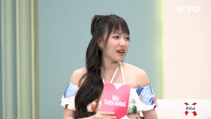 Diệu Nhi vô cùng hào hứng khi nhắc đến những màn tranh giành của dàn người chơi tại Đảo Thiên Đường