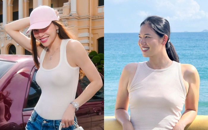 Mốt áo hai dây gợi cảm giúp Hồ Ngọc Hà, Ánh Viên khoe bờ vai thon thả Ảnh 2