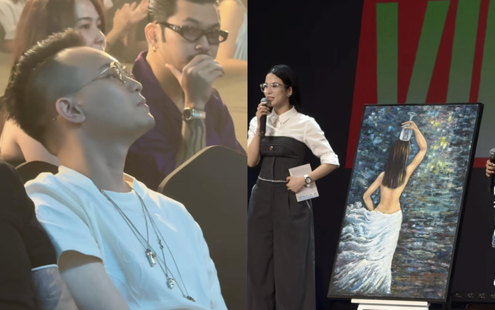 Trước đó Diệp Lâm Anh bất ngờ được chồng cũ mua lại bức tranh đấu giá ở sự kiện diễn ra vào ngày 22/9. Ảnh: Sưu tầm