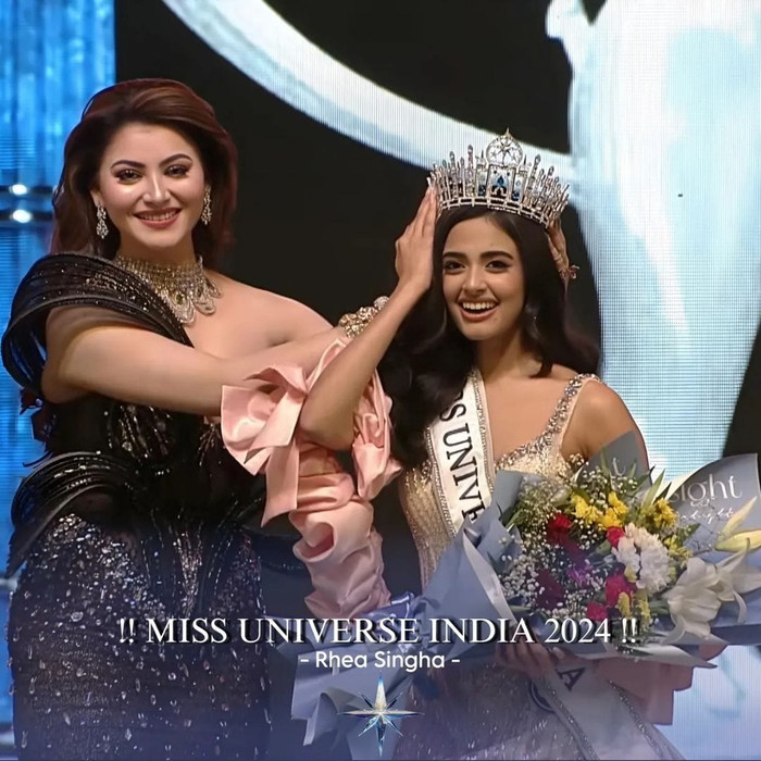 Rhea Singha - Tân Hoa hậu Hoàn vũ Ấn Độ 2024.