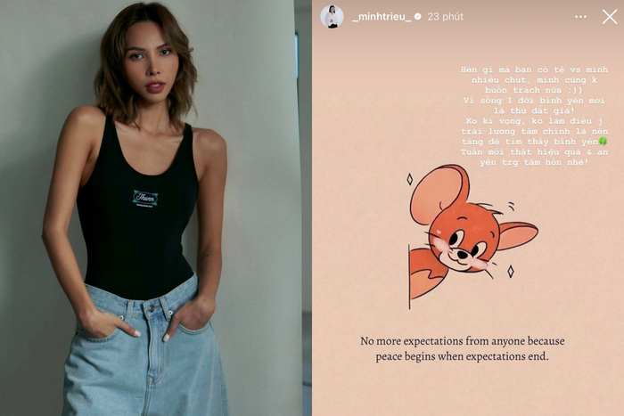 Kèm sau đó là dòng trạng thái ẩn ý về việc bị đối xử tệ gây hoang mang.