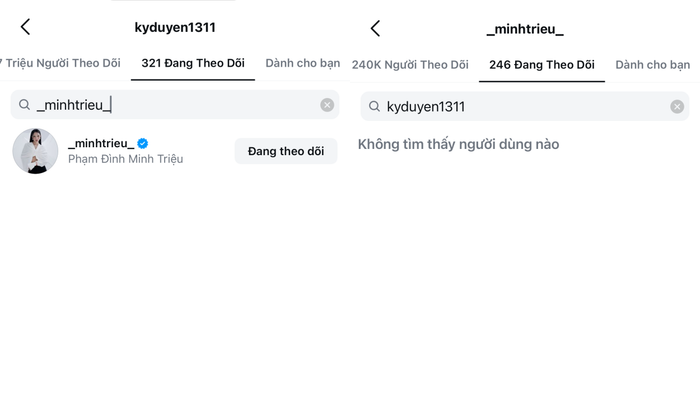 Minh Triệu huỷ theo dõi Kỳ Duyên.