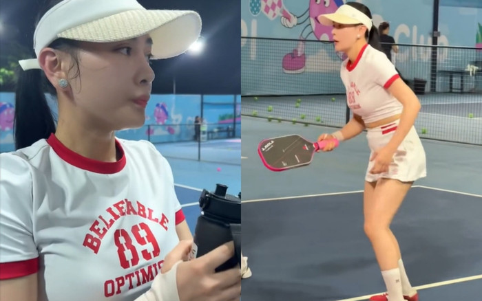 Phương Oanh khoe dáng nuột nà trên sân Pickleball Ảnh 2