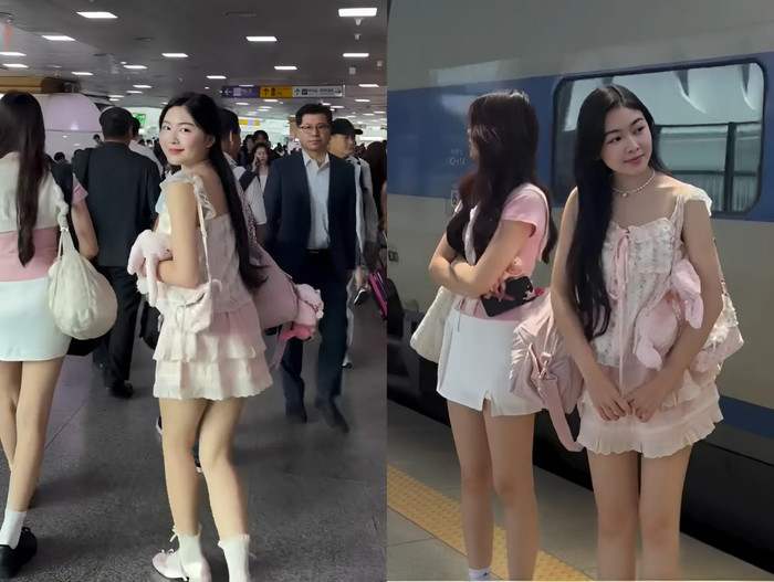 Con gái Quyền Linh khoe chân dài nuột nà trong váy ngắn cũn cỡn.