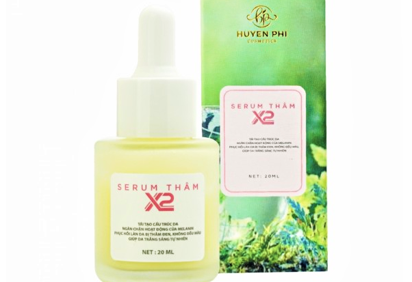 Serum thâm X2 của Huyền Phi Cosmetics bị thu hồi vì chứa chất cấm trong sản phẩm mỹ phẩm.