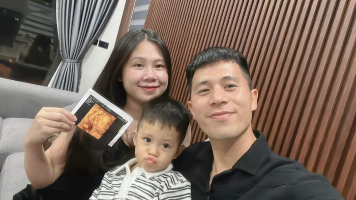 Trần Đình Trọng thông báo có con lần 2. Ảnh FBNV