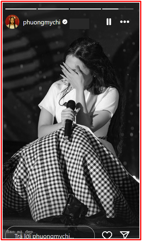 Phương Mỹ Chi đăng ảnh ôm mặt ngồi khóc, bất ngờ khi biết lý do đằng sau Ảnh 2