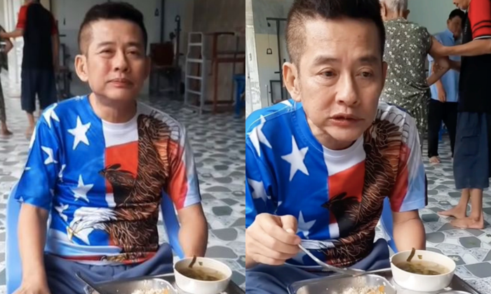 Hình ảnh hiện tại của nghệ sĩ hài Tấn Beo khiến nhiều người không khỏi xót xa. 