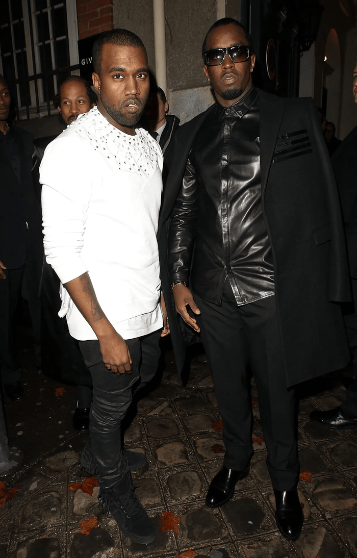 Hình ảnh của Kanye West và Sean 'Diddy' Combs khi xuất hiện ở chốn đông người. Ảnh: Sưu tầm