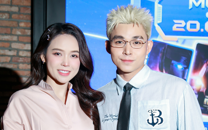 Sam đẹp như nữ thần, đến chúc mừng Jun Phạm.