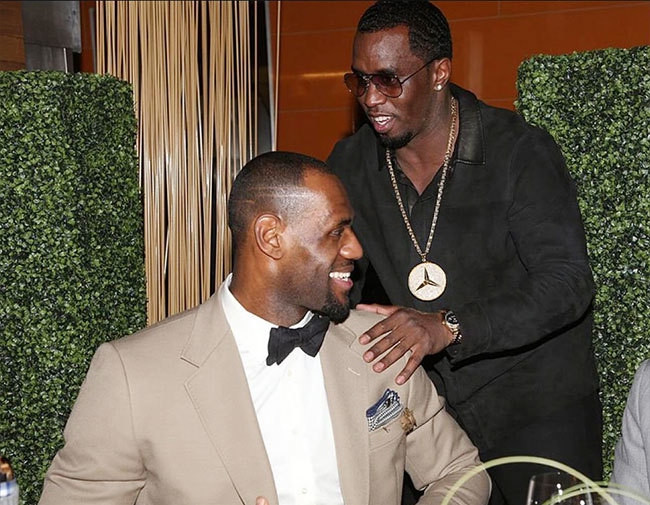 LeBron James bị cáo buộc là có liên quan đến bữa tiệc trắng của Sean 'Diddy' Combs.