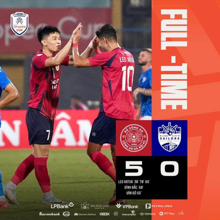 CLB CAHN thắng Lion City 5-0. Ảnh: CLB CAHN