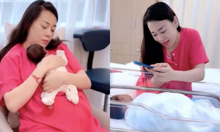 Nhan sắc sau khi 'vượt cạn' của Phương Oanh nhận được nhiều lời khen 'có cánh'.